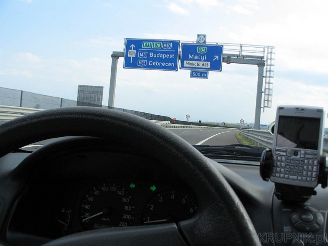 Trasę do Bułgarii przez Węgry można przejechać bez autostrad - wtedy nie ma ...